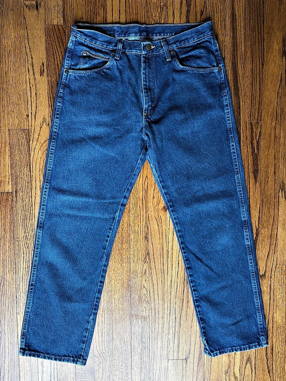 Wrangler Authentic Premium Quality Regular Fit Jeans Blue Waist 33x 30